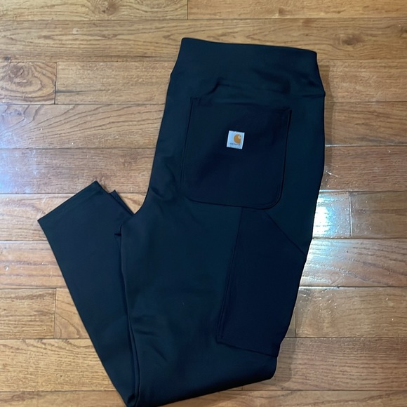 Carhartt Pants - Carhartt Women’s Force Fitted Black Yoga Workout Leggings Size 1X